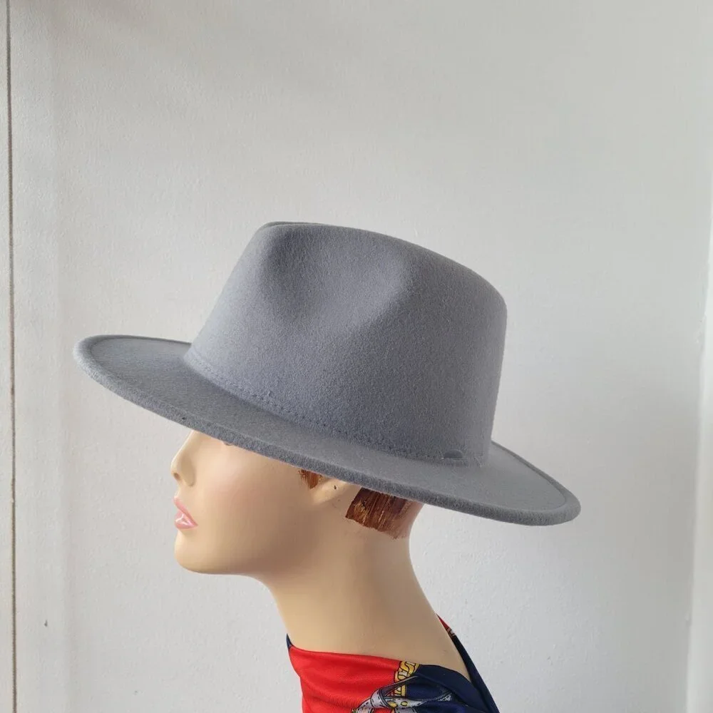 Lisianthus Women's Wide Width Brim Gray Fall/Winter Stylist Hat
